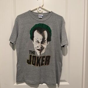 Vtge 80s THE JOKER BATMAN BACK HA HA JACK NICHOLSON MOVIE Tshirt Size Large Rare